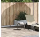 vidaXL Garten-Couchtisch Grau Poly Rattan Bild 1