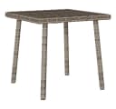 vidaXL Garten-Couchtisch Grau Poly Rattan Bild 2