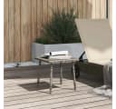 vidaXL Garten-Couchtisch Grau Poly Rattan Bild 3