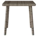 vidaXL Garten-Couchtisch Grau Poly Rattan Bild 5