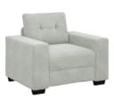 vidaXL Sofa-Set 3-teilig Hellgrau Samt Modern Bild 4