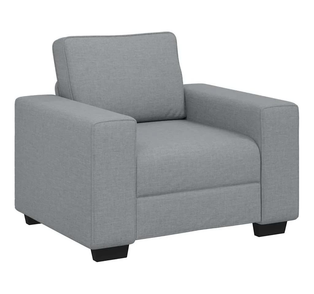 vidaXL Sofa 3-tlg. Sofagarnitur Hellgrau Stoff - Bild 3