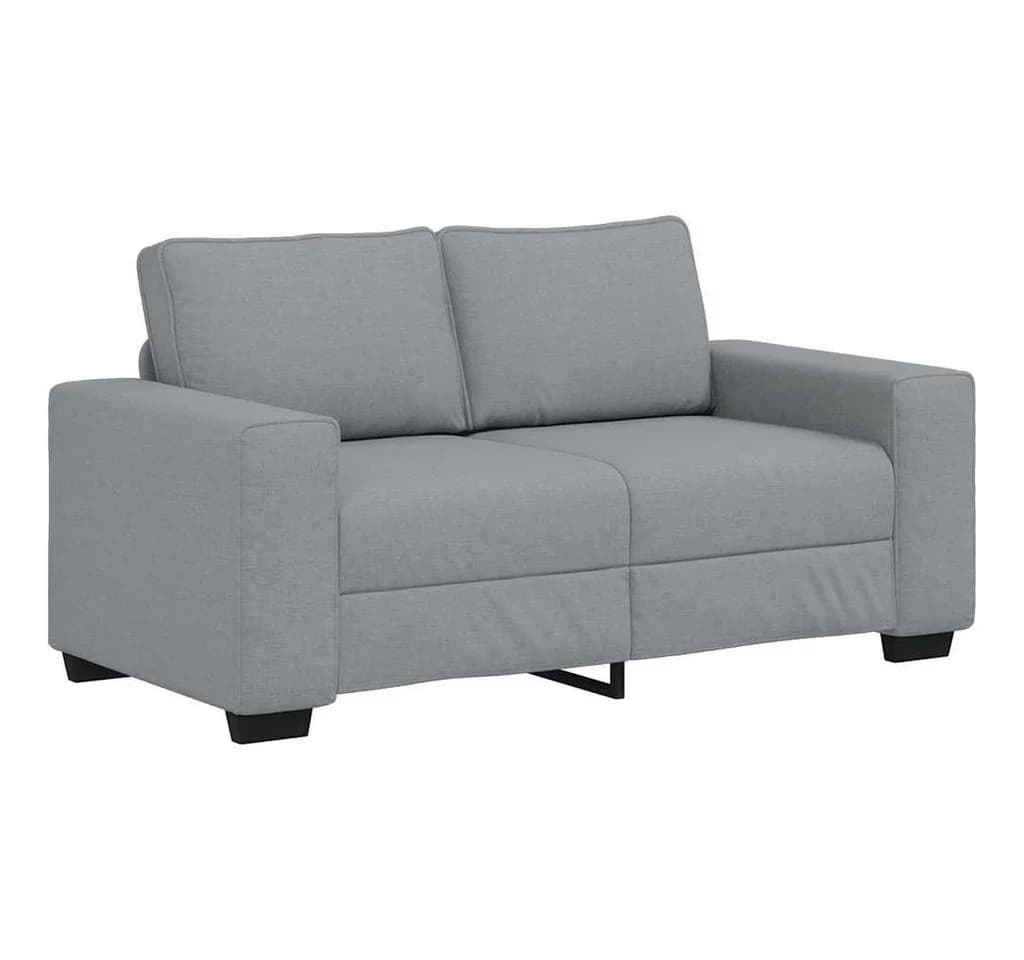 vidaXL Sofa 3-tlg. Sofagarnitur Hellgrau Stoff - Bild 4