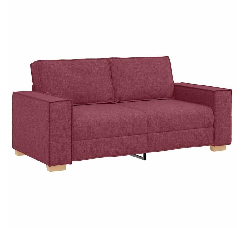 vidaXL 2-Sitzer Sofa Weinrot Stoff 140 cm - Bild 2