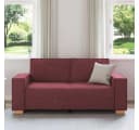 vidaXL 2-Sitzer Sofa Weinrot Stoff 140 cm Bild 3