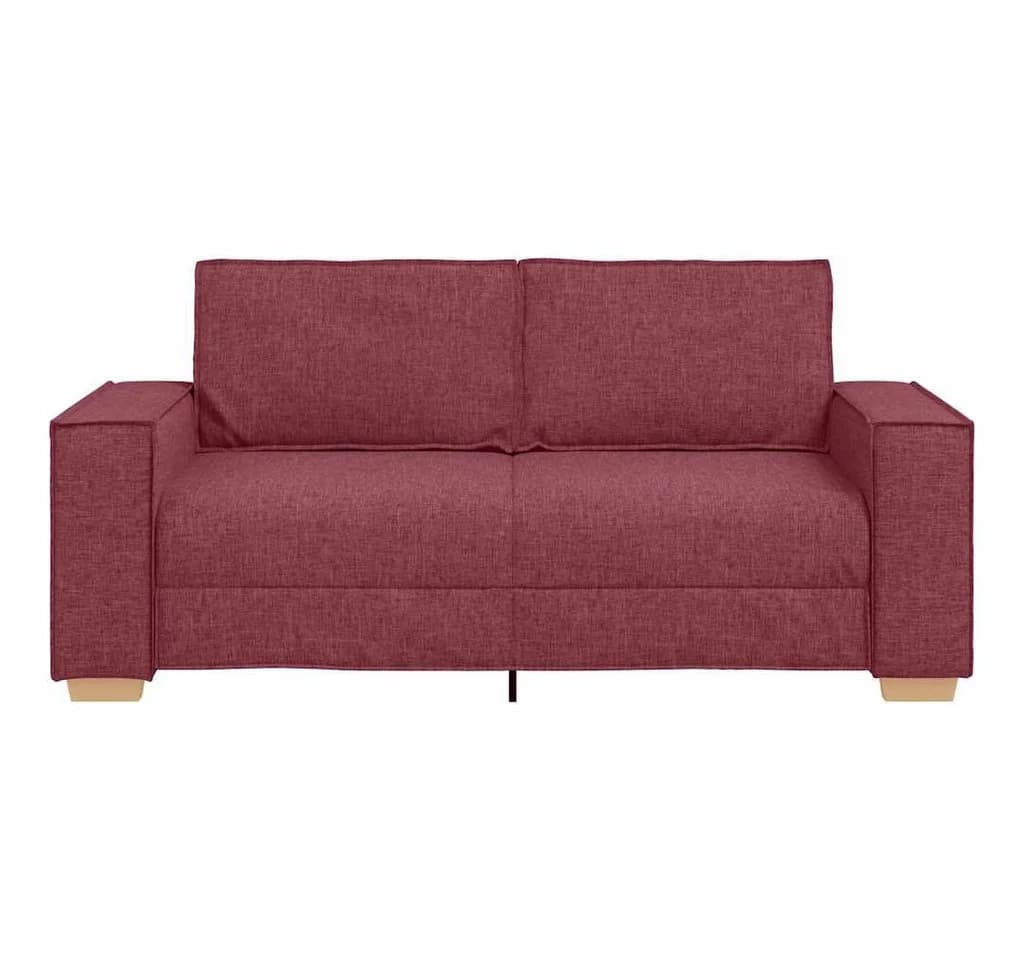 vidaXL 2-Sitzer Sofa Weinrot Stoff 140 cm - Bild 4