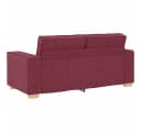 vidaXL 2-Sitzer Sofa Weinrot Stoff 140 cm Bild 5