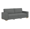 vidaXL 3-Sitzer Sofa Dunkelgrau Stoff Massivholz Bild 2