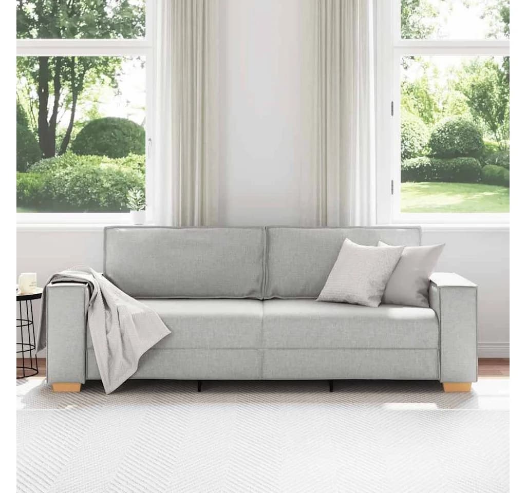 vidaXL 3-Sitzer-Sofa Wolkengrau Polyestergewebe - Bild 3