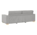 vidaXL 3-Sitzer-Sofa Wolkengrau Polyestergewebe Bild 5