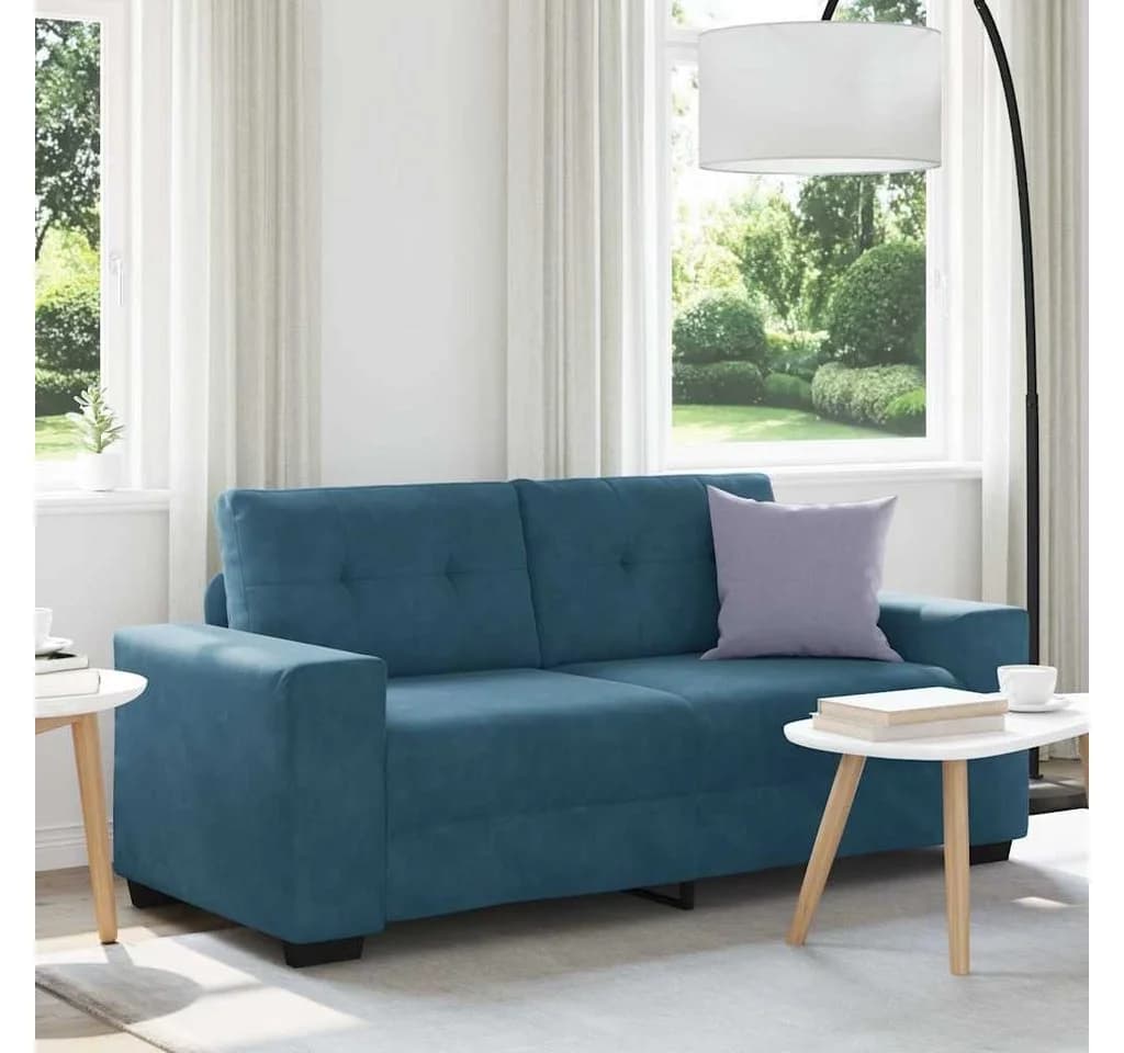 Zweisitzer-Sofa in Blau - Komfortabel und Entspannend