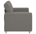 vidaXL Zweisitzer-Sofa Hellgrau Cordstoff Modern Bild 5