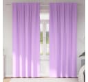 vidaXL Verdunkelungsvorhänge Lila mit Ringen 225x140 cm Bild 1