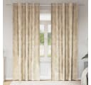 vidaXL Samtvorhänge Set 2 St. Creme 260x140 cm Verdunkelung Bild 1