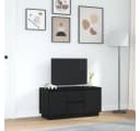vidaXL TV-Schrank mit LED-Beleuchtung Schwarz Eichen-Optik Bild 3