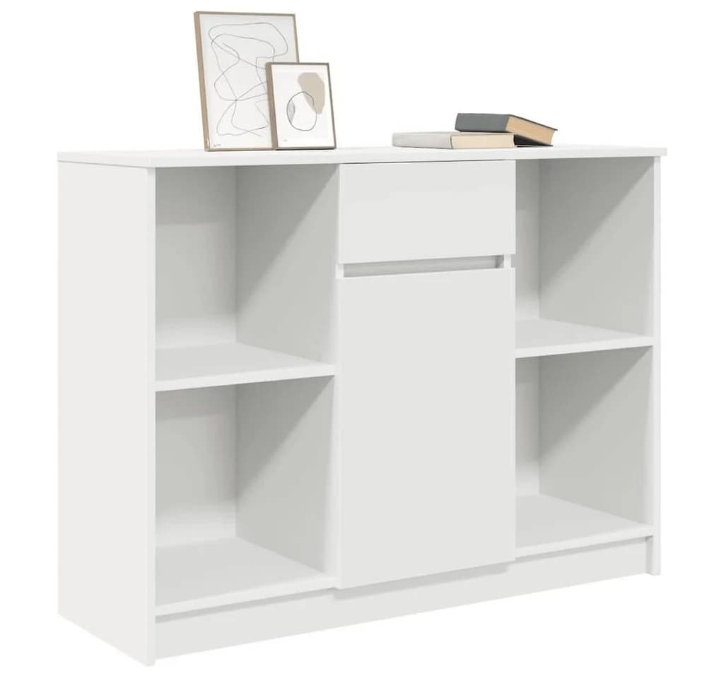 vidaXL Sideboard Weiß Holzwerkstoff mit Schublade und Tür - Bild 4