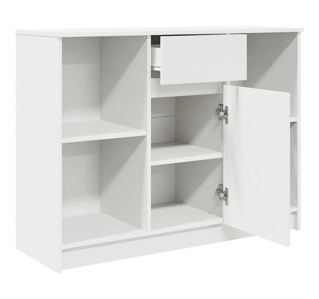 vidaXL Sideboard Weiß Holzwerkstoff mit Schublade und Tür - Bild 5