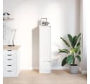 vidaXL Highboard Weiß Holzwerkstoff mit Tür und Schublade Bild 2