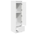 vidaXL Highboard Weiß Holzwerkstoff mit Tür und Schublade Bild 3