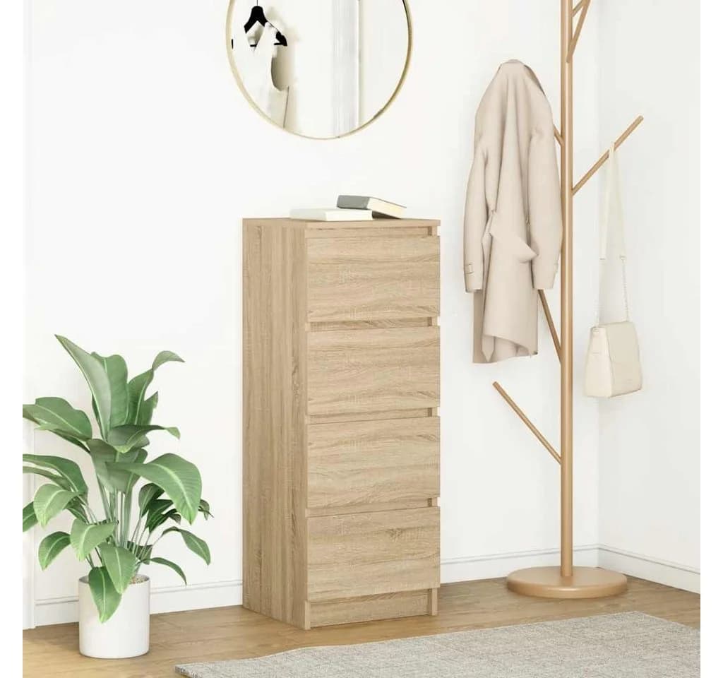 vidaXL Sideboard Sonoma-Eiche Holzwerkstoff