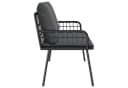 vidaXL Gartenbank Anthrazit Poly Rattan Bild 3