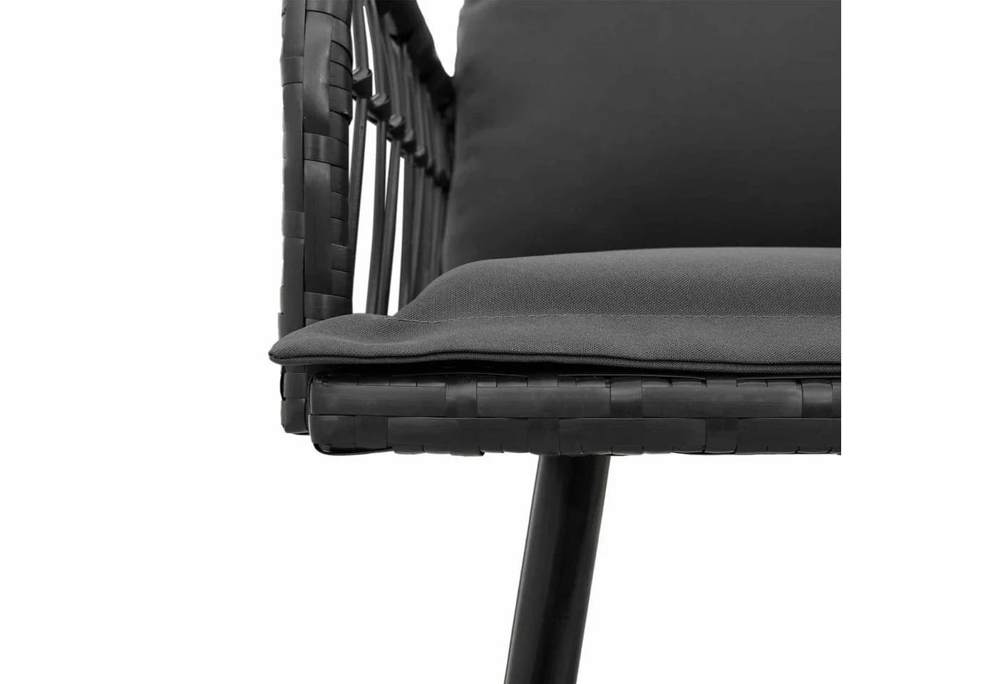 vidaXL Gartenbank Anthrazit Poly Rattan - Bild 5