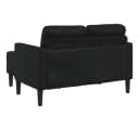 vidaXL 2-Sitzer-Sofa mit Chaiselongue L-förmig Schwarz Kunstleder Bild 4