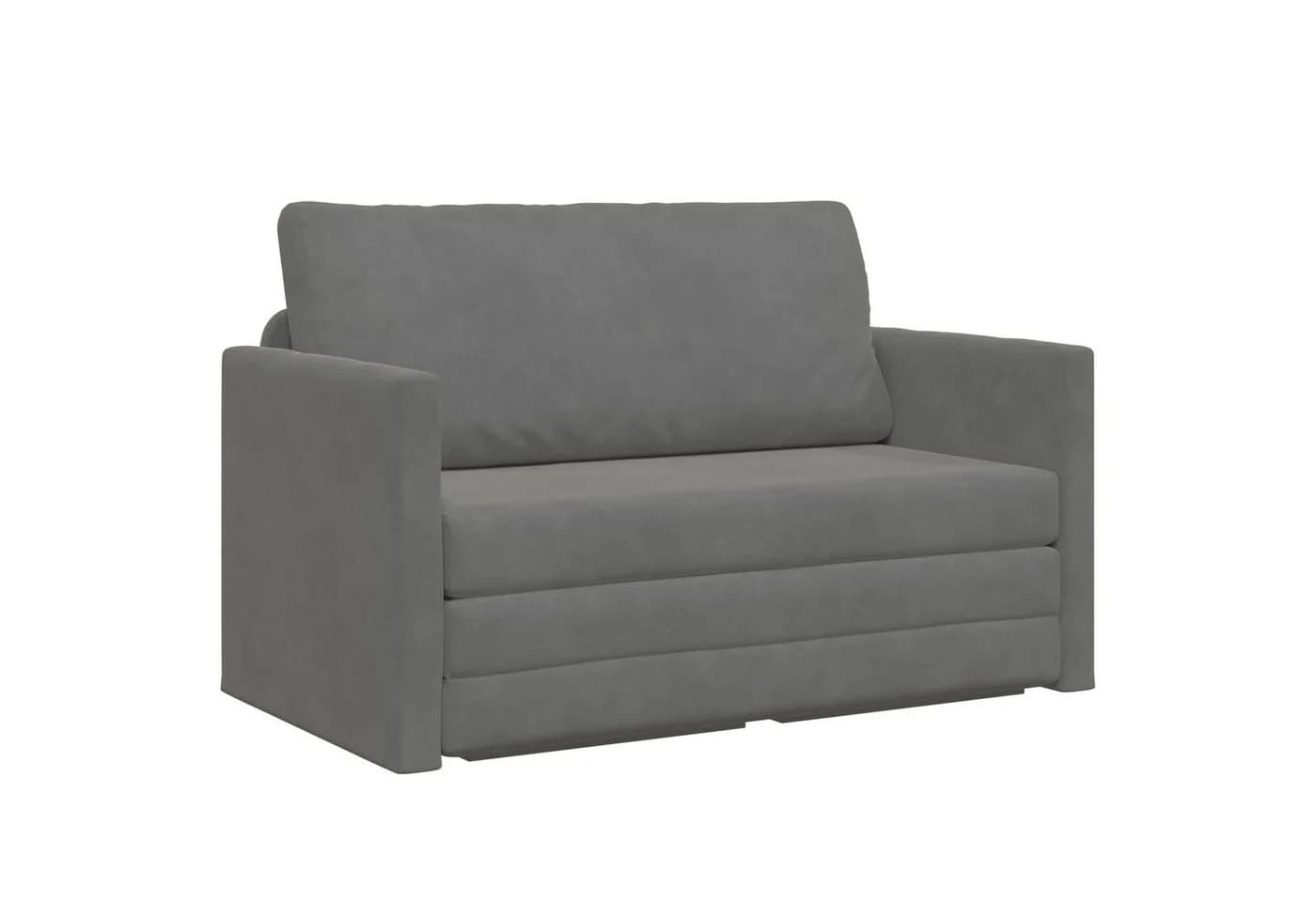 vidaXL Schlafsofa Dunkelgrau Samt Umwandelbar - Bild 2