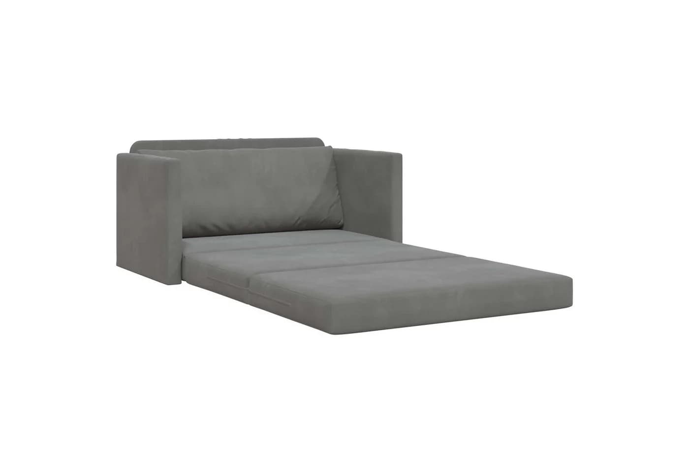vidaXL Schlafsofa Dunkelgrau Samt Umwandelbar - Bild 4
