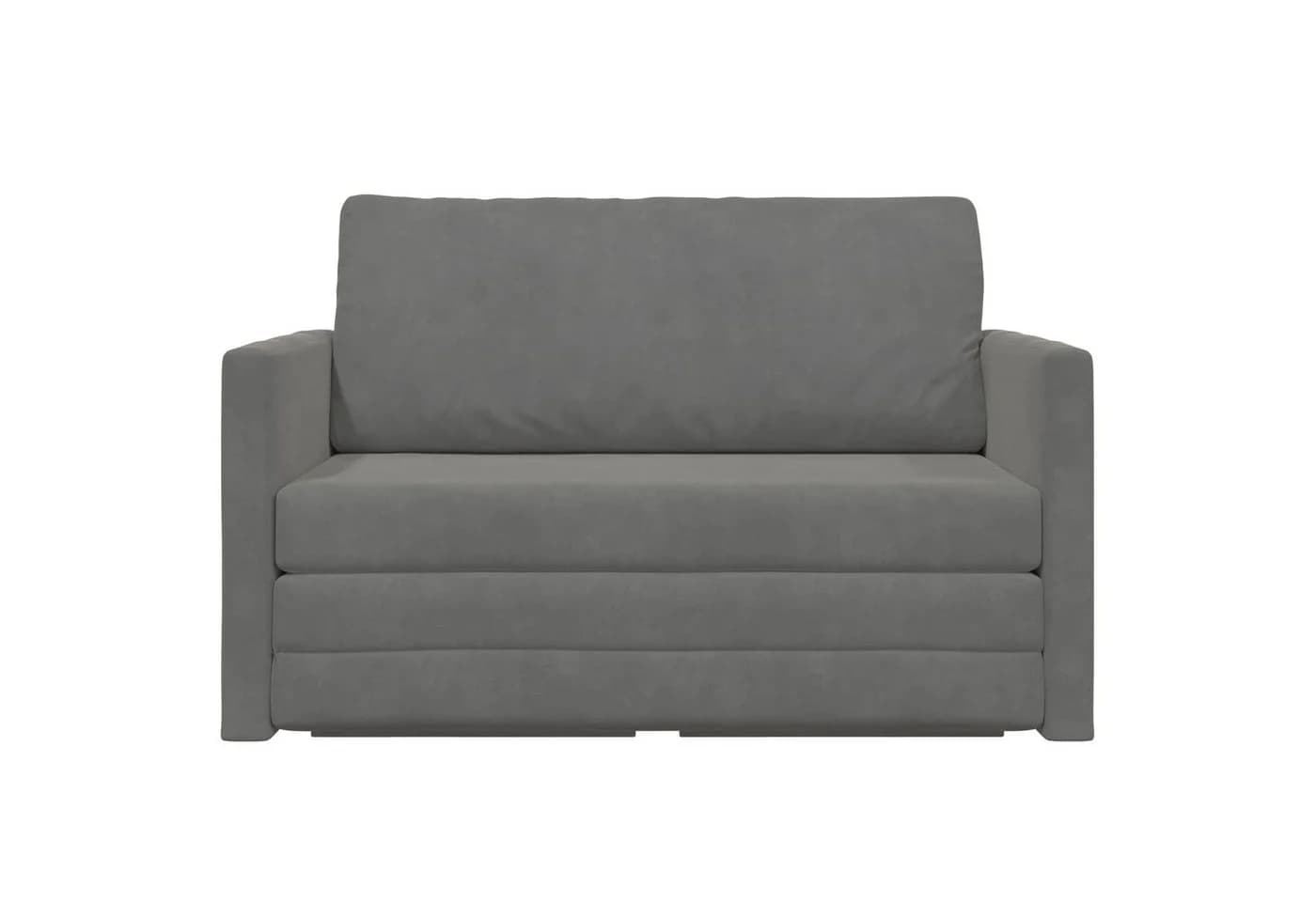 vidaXL Schlafsofa Dunkelgrau Samt Umwandelbar - Bild 5
