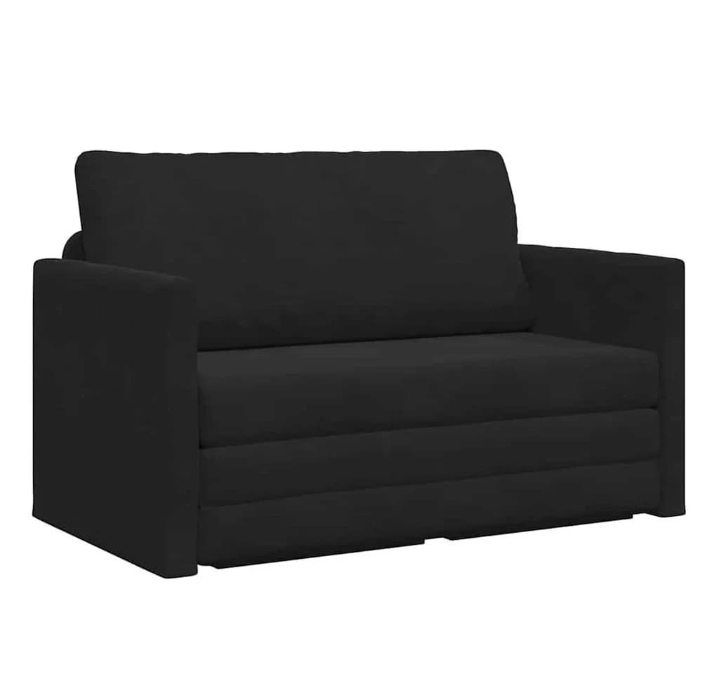 vidaXL Schlafsofa Schwarz Samt Modernes Sofa-Bett - Bild 2