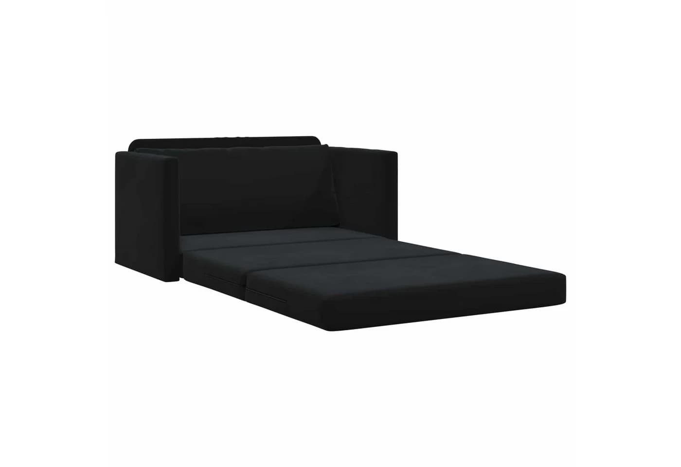 vidaXL Schlafsofa Schwarz Samt Modernes Sofa-Bett - Bild 4