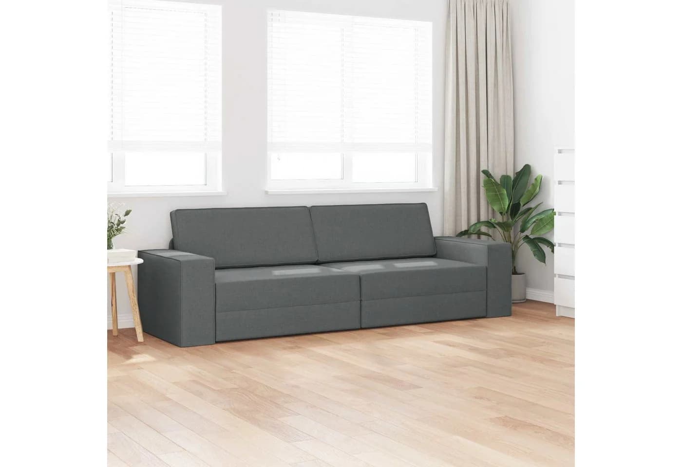 vidaXL Schlafsofa Dunkelgrau mit abnehmbarem Bezug - Bild 3