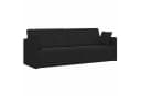 vidaXL Boden-Sofa-Bett Schwarz Samt Umwandelbar Bild 2