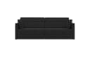 vidaXL Boden-Sofa-Bett Schwarz Samt Umwandelbar Bild 5