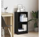 vidaXL Bücherregal Schwarz Eichen-Optik Holzwerkstoff Bild 1