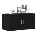 vidaXL Wandschrank Schwarz Eichen-Optik Holzwerkstoff Bild 4