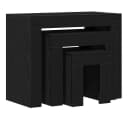 vidaXL Couchtisch Satztische 3er Set Schwarz Eichen-Optik Bild 5