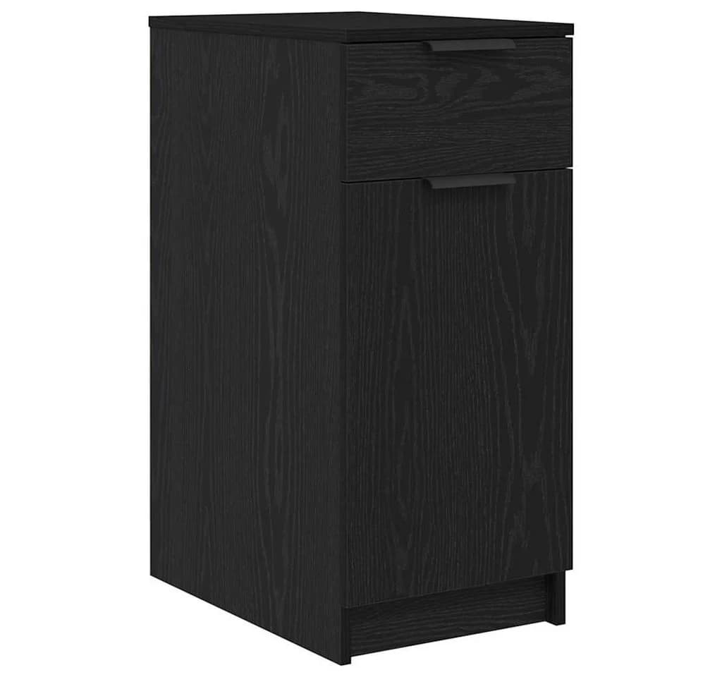 vidaXL Aktenschrank Schwarz Eichen-Optik Holzwerkstoff Modern - Bild 2