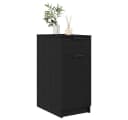 vidaXL Aktenschrank Schwarz Eichen-Optik Holzwerkstoff Modern Bild 3