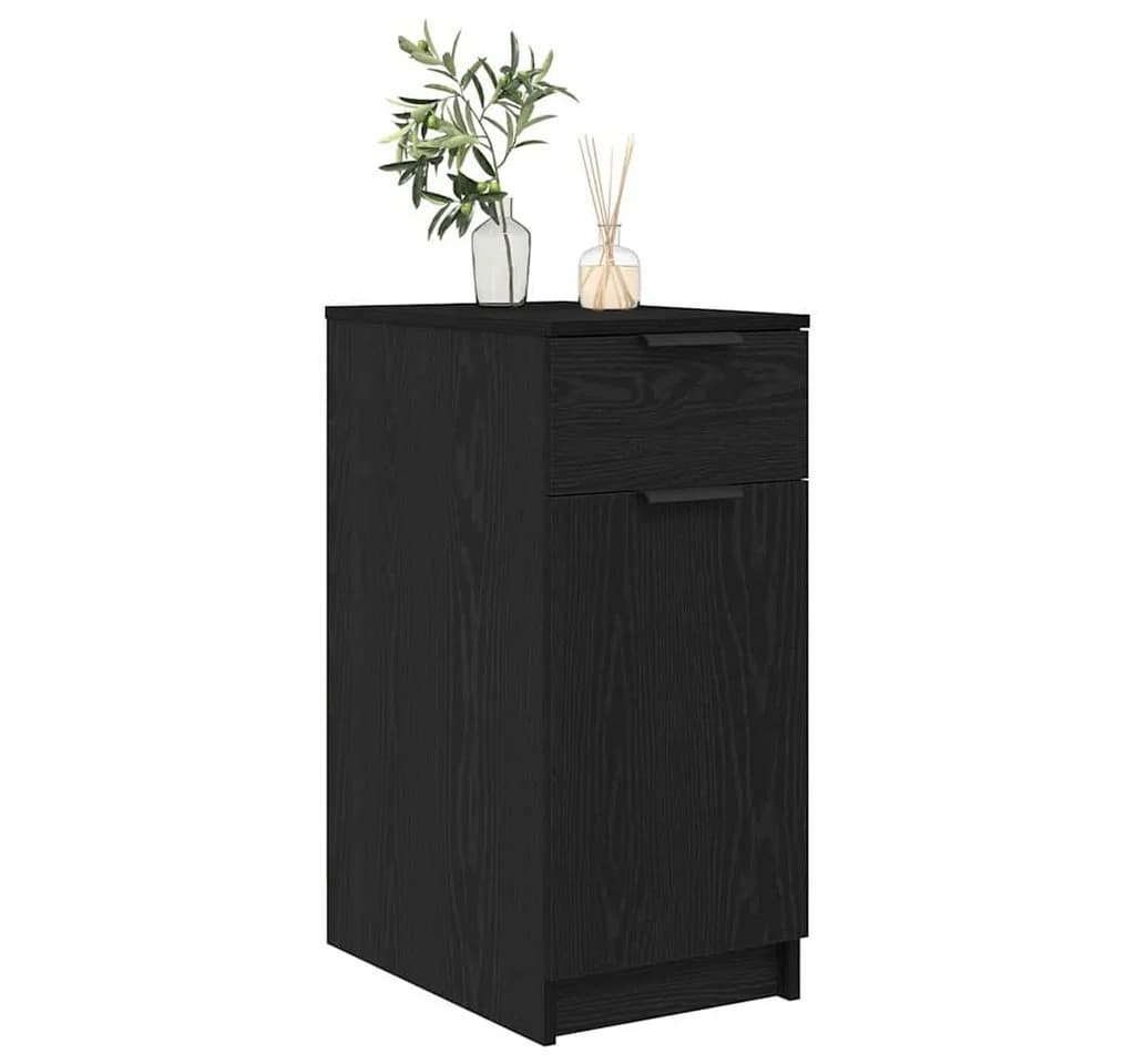 vidaXL Aktenschrank Schwarz Eichen-Optik Holzwerkstoff Modern - Bild 3