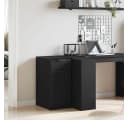 vidaXL Aktenschrank Schwarz Eichen-Optik Holzwerkstoff Modern Bild 4