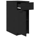 vidaXL Aktenschrank Schwarz Eichen-Optik Holzwerkstoff Modern Bild 5