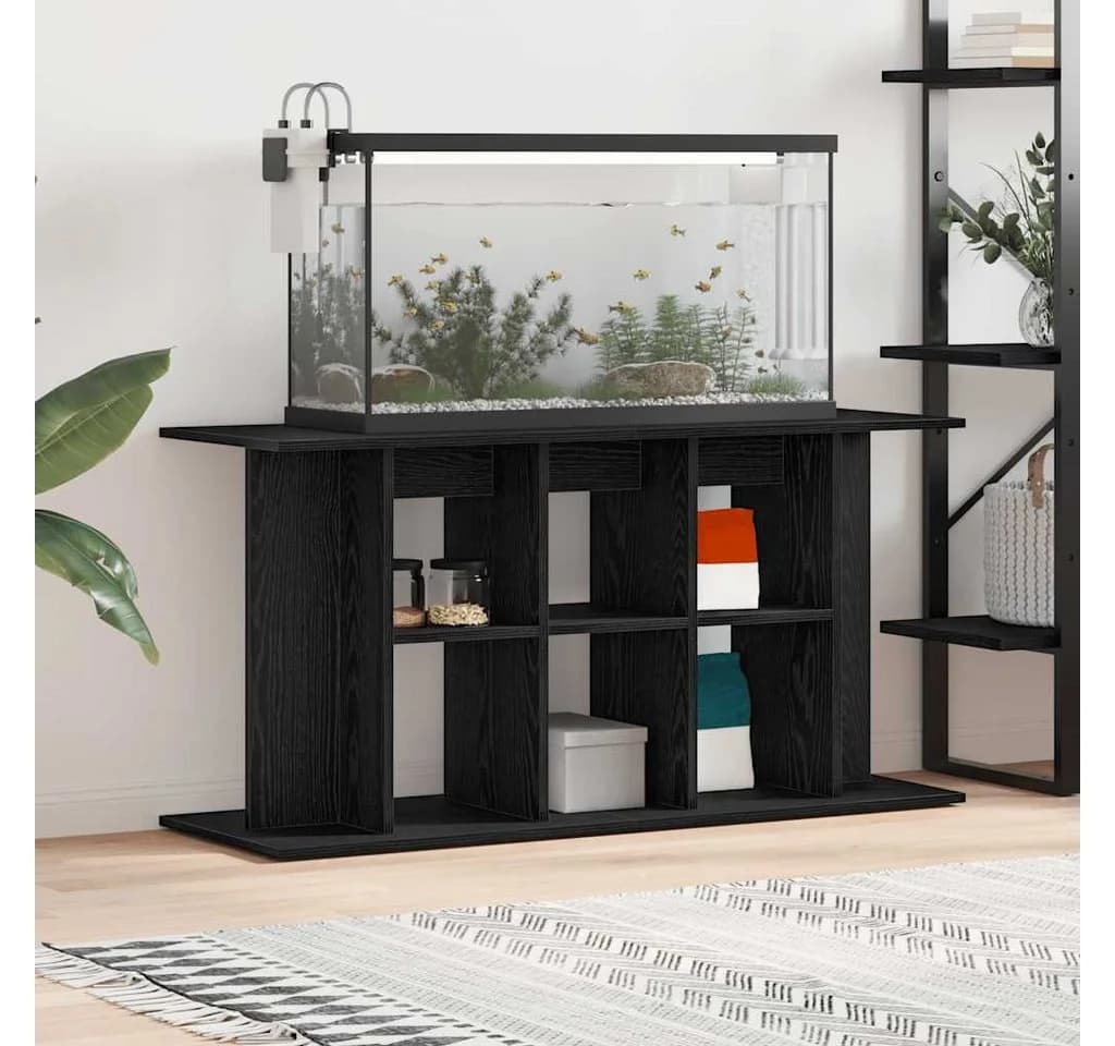 vidaXL Aquariumunterschrank Schwarzeiche Holzwerkstoff