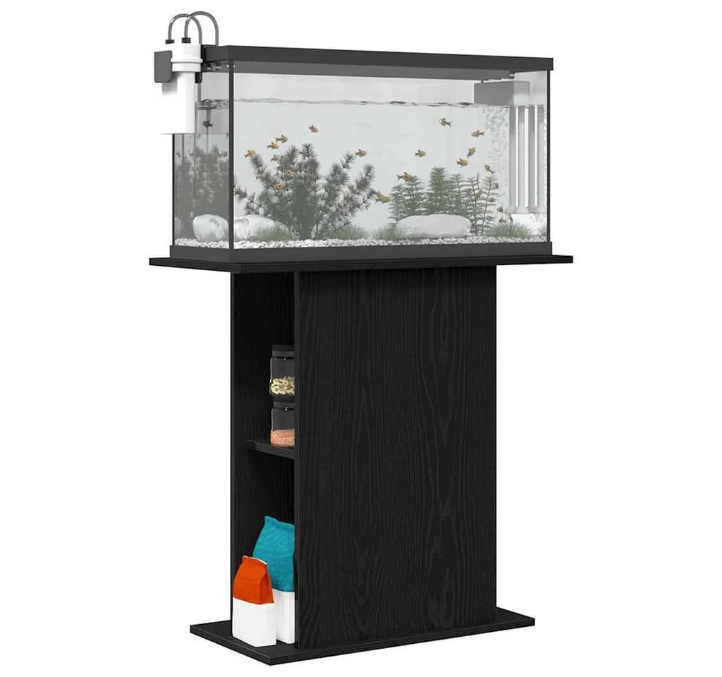 vidaXL Aquariumunterschrank Schwarze Eiche - Bild 4