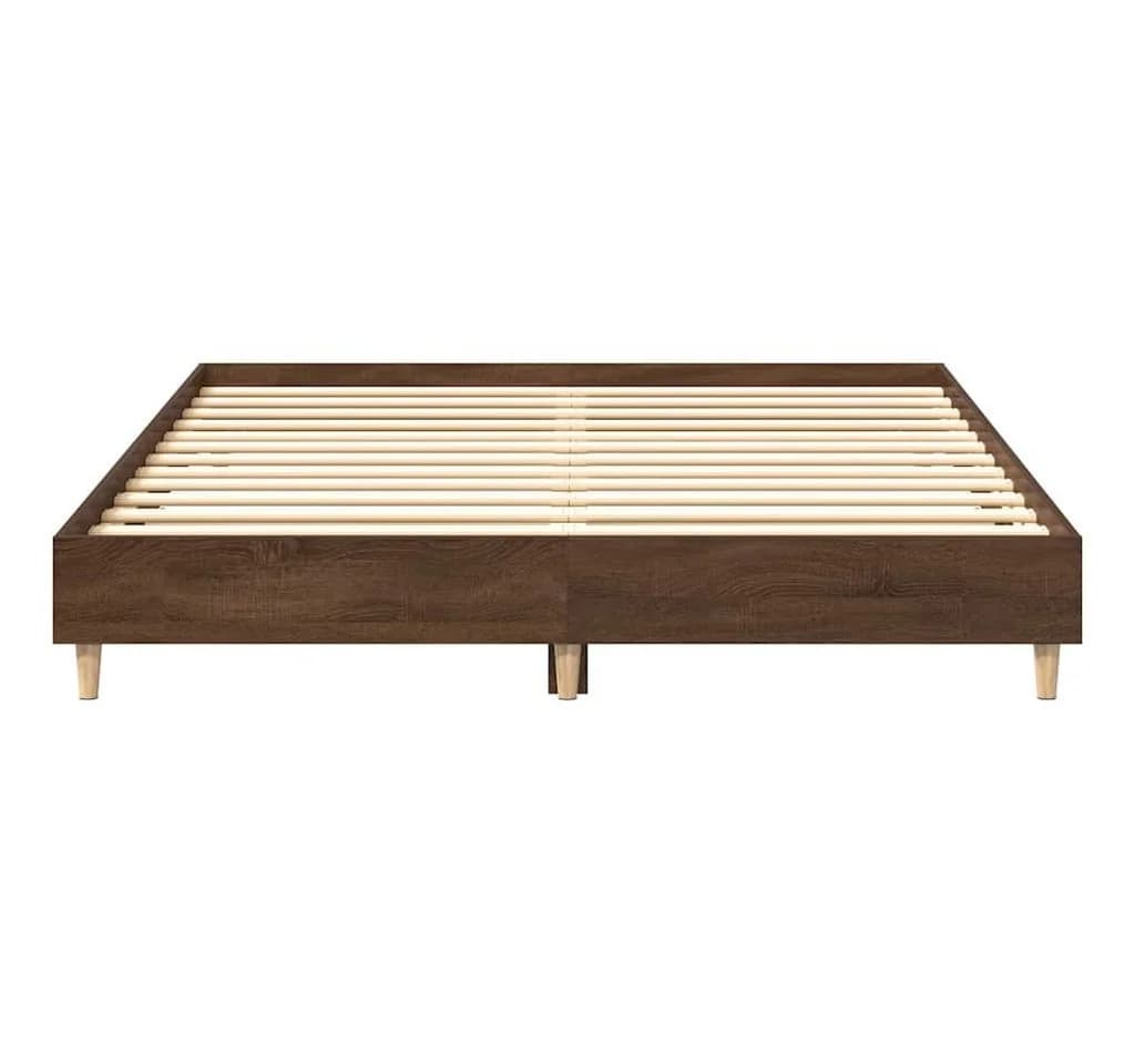 vidaXL Bettgestell Braun Eichen-Optik 140x200 cm - Bild 5