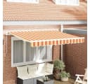 vidaXL Markisenersatzstoff Gelb Orange 330x195 cm Polyester Bild 1