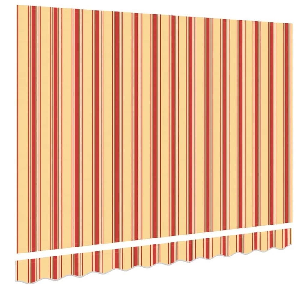 vidaXL Markisenersatzstoff Gelb Orange 330x195 cm Polyester - Bild 4