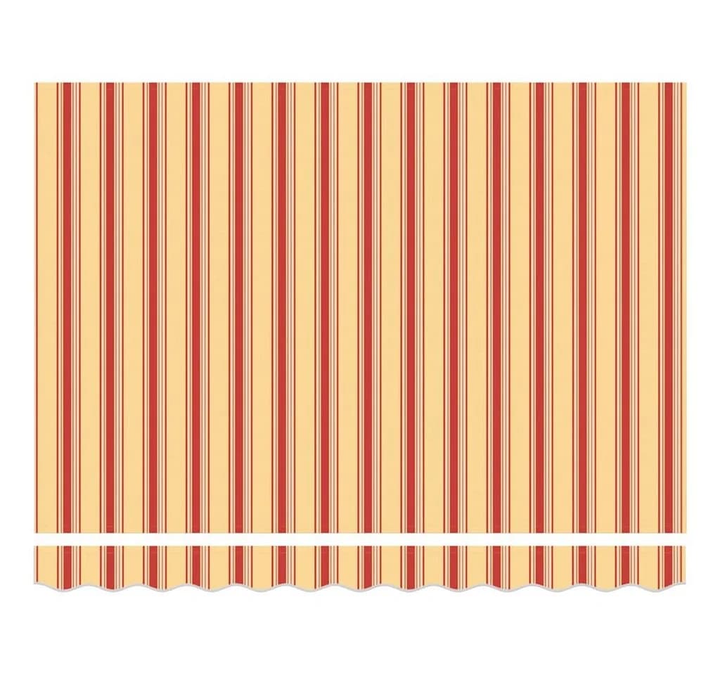 vidaXL Markisenersatzstoff Gelb Orange 330x195 cm Polyester - Bild 5