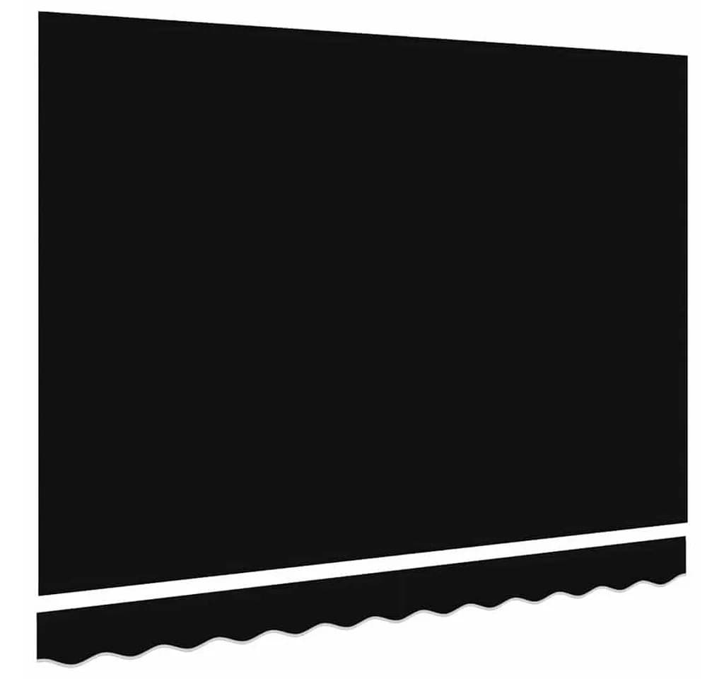 vidaXL Markisenersatzstoff Schwarz 3x2,5m Polyester - Bild 4